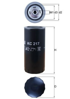 Filtr paliwa Mahle Original KC217 cena, od 23,41 USD